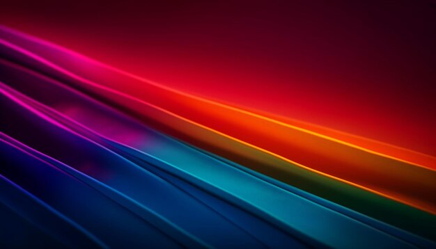 Vibrant colors wave pattern futuristic backdrop design generated by AI