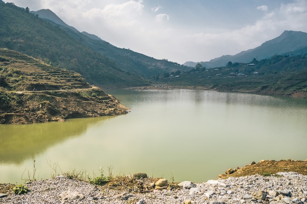 Free photo vietnamese landscape in sa pa