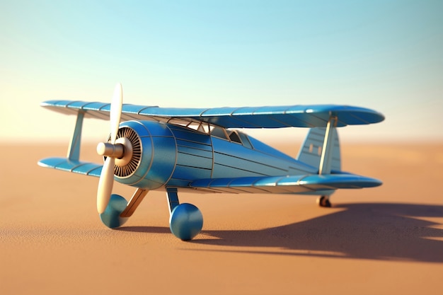 Free Photo view of 3d airplane