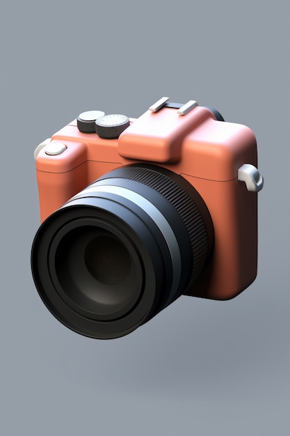 Free photo view of 3d camera