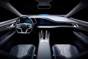 Free photo view of 3d car interior