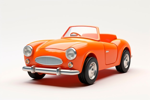 View of 3d car model