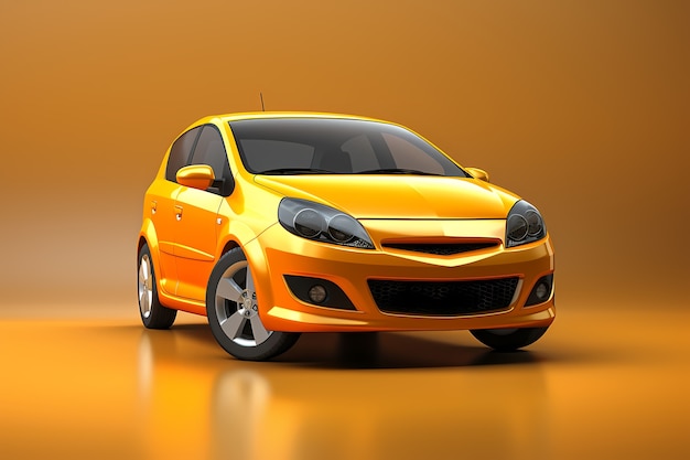 Free Photo view of 3d car