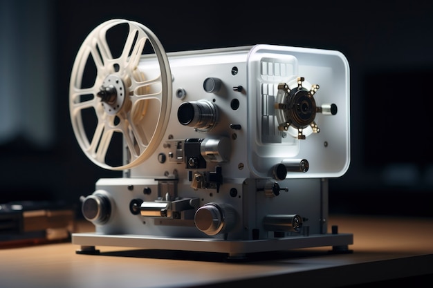 View of 3d cinema projector