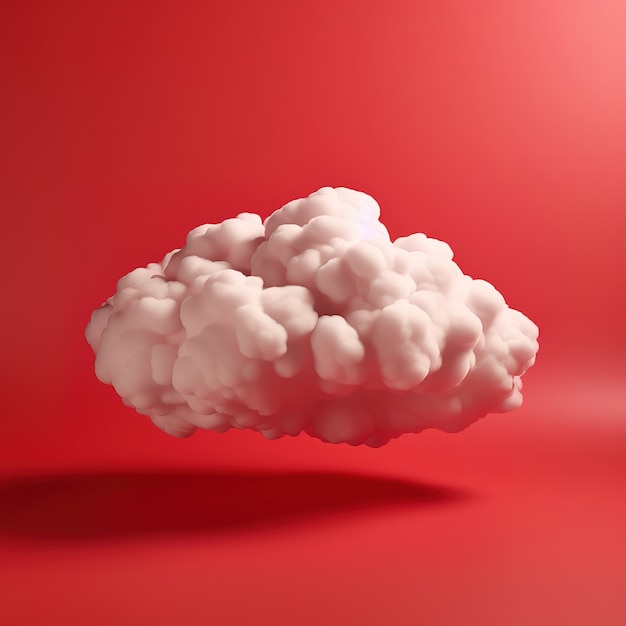 Free photo view of 3d cloud