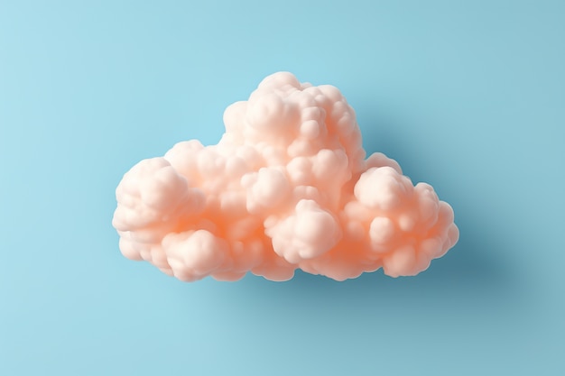 Free photo view of 3d cloud