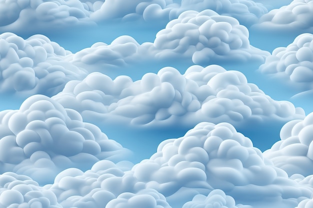 Free photo view of 3d clouds