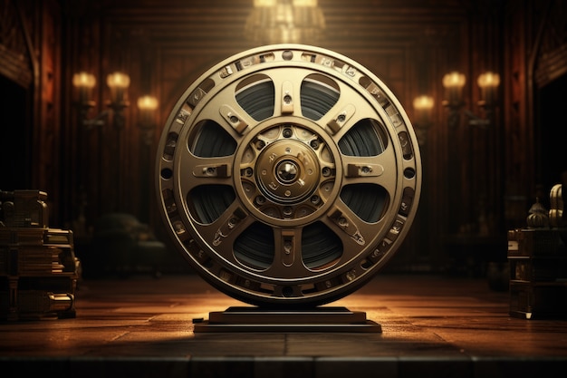 View of 3d film reel