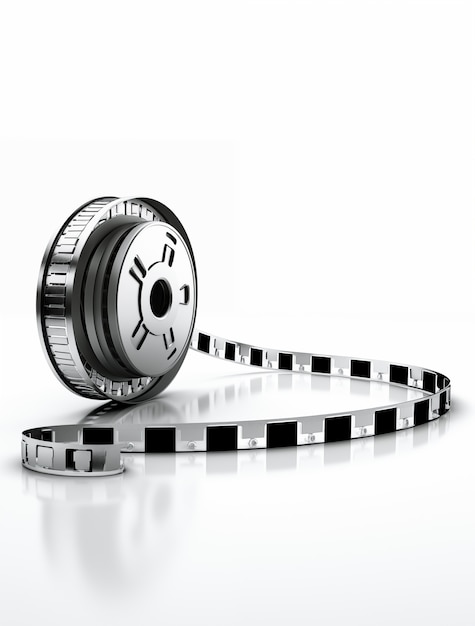 Free photo view of 3d film reel