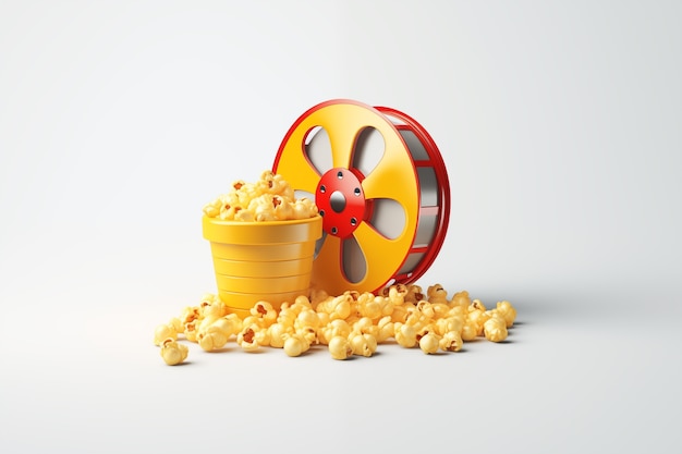 View of 3d film reel