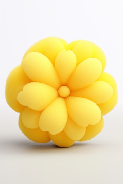 Free Photo view of 3d flower with felt texture