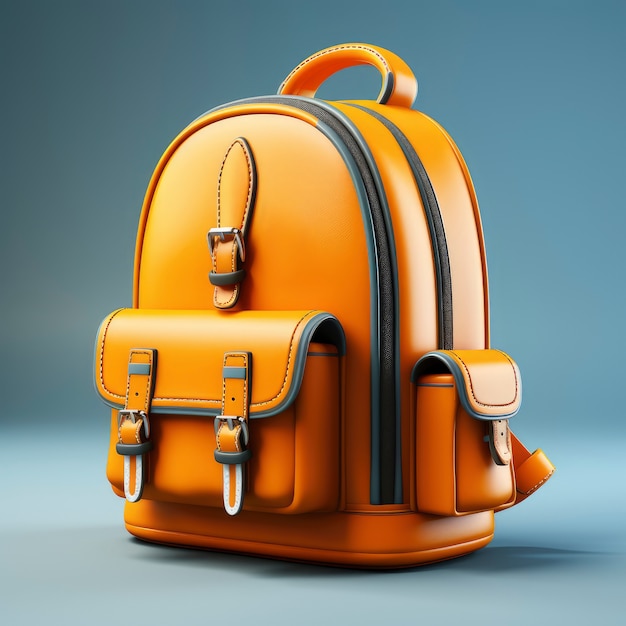 Free Photo view of 3d graphic backpack