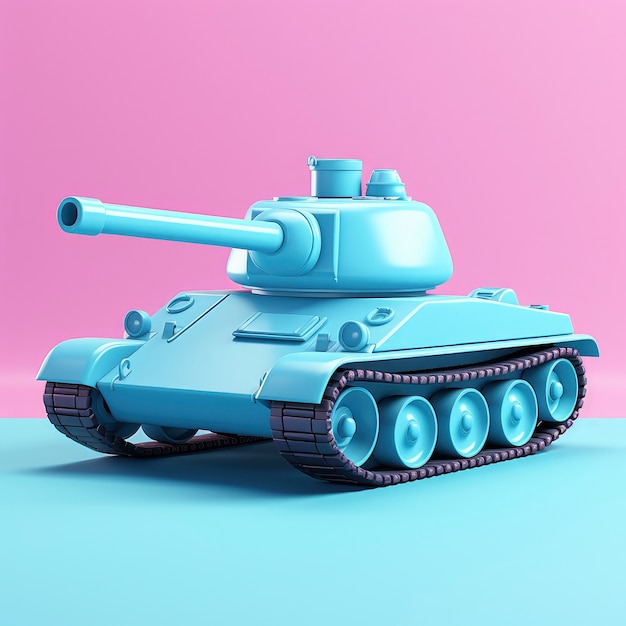 Free Photo view of 3d graphic tank