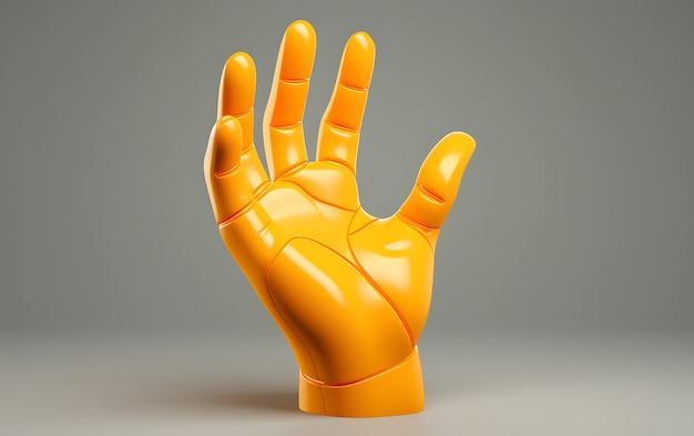 Free photo view of 3d hand