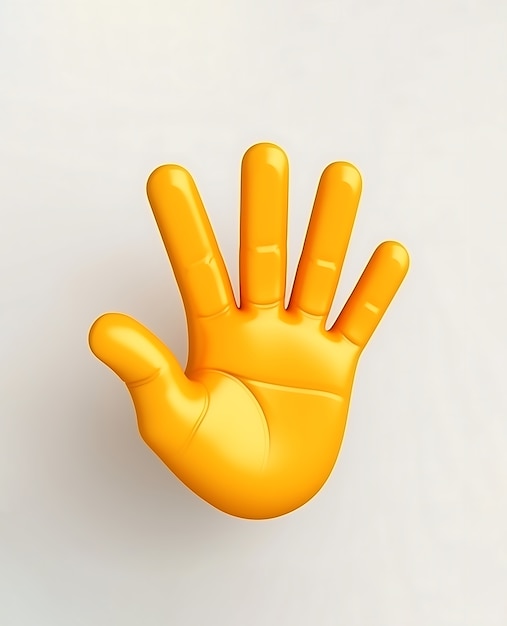 Free Photo view of 3d hand