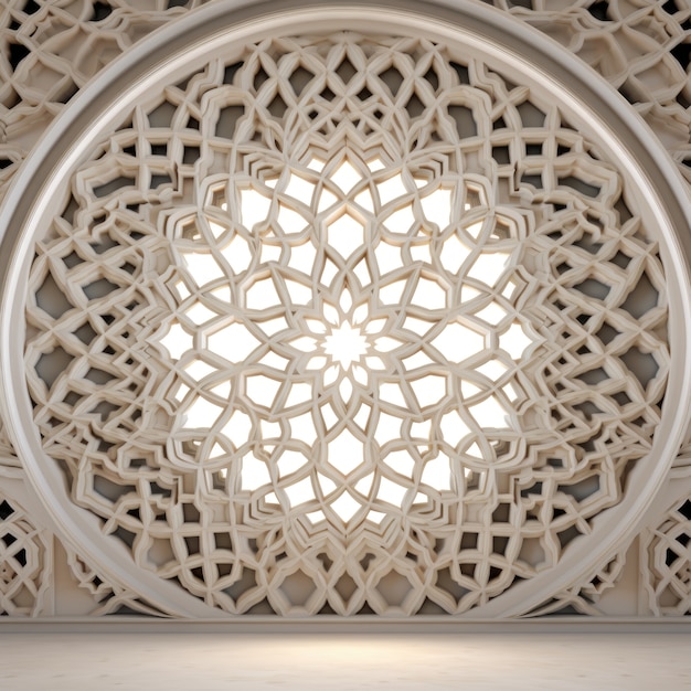 Free Photo view of 3d islamic motif