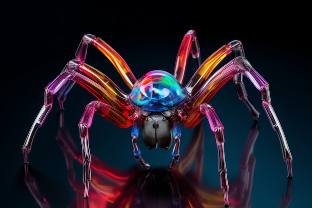 View of 3d oil spill spider