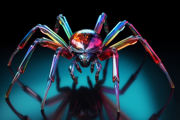 Free Photo view of 3d oil spill spider