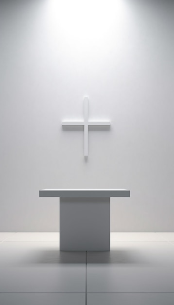 Free Photo view of 3d religious cross