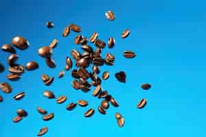 Free photo view of 3d roasted coffee beans