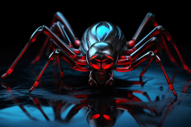 View of 3d robotic spider