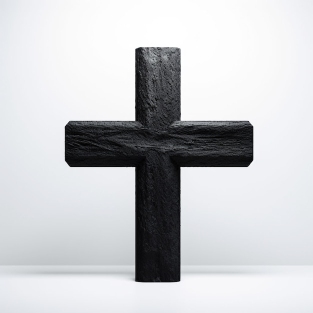 Free photo view of 3d simple religious cross