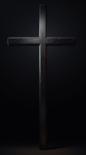 Free photo view of 3d simple religious cross