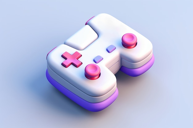 Free Photo view of 3d video game controller