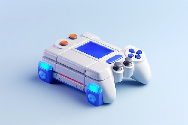 Free Photo view of 3d video game controller