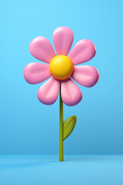 Free Photo view of abstract 3d flower