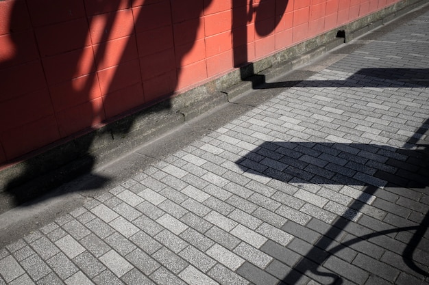 View of abstract outdoors daylight shadows