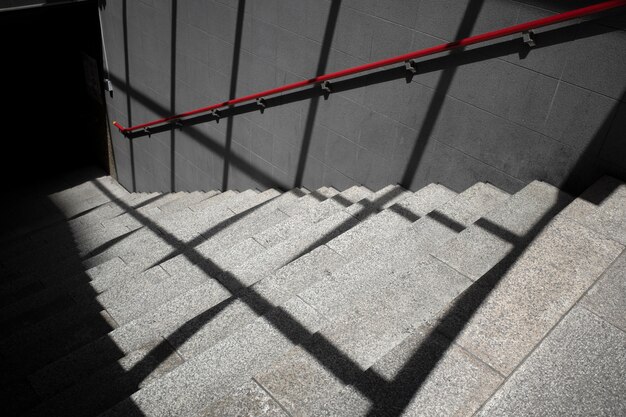 View of abstract outdoors daylight shadows