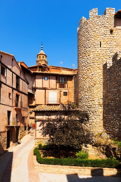 View of Albarracin with old fortress