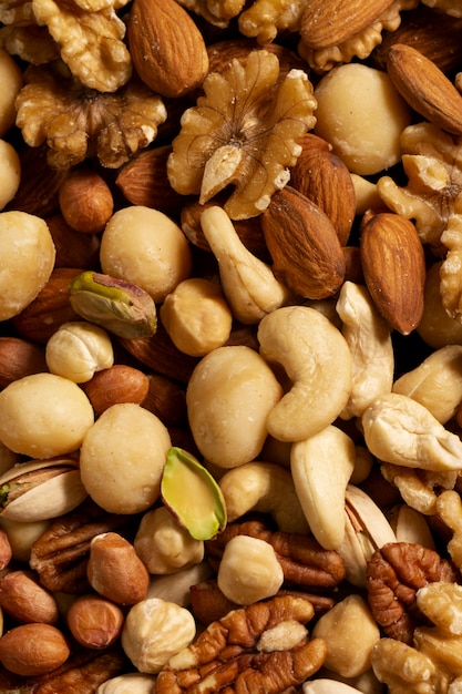 View of allergens commonly found in nuts