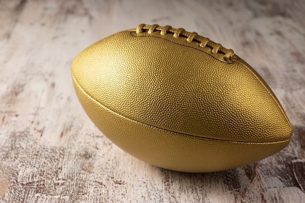 Free photo view of american football ball