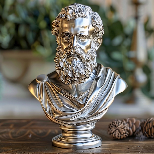 Free Photo view of ancient greek bust figure