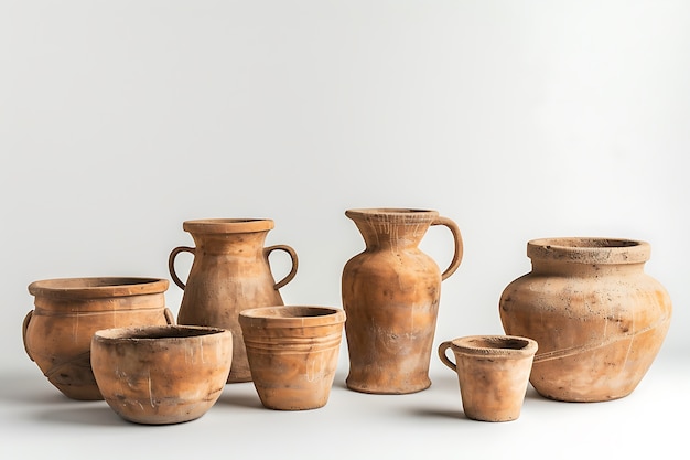 Free Photo view of ancient pottery vessels and earthenware