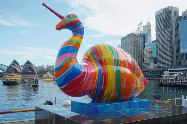 Free photo view of balloon twist sculpture