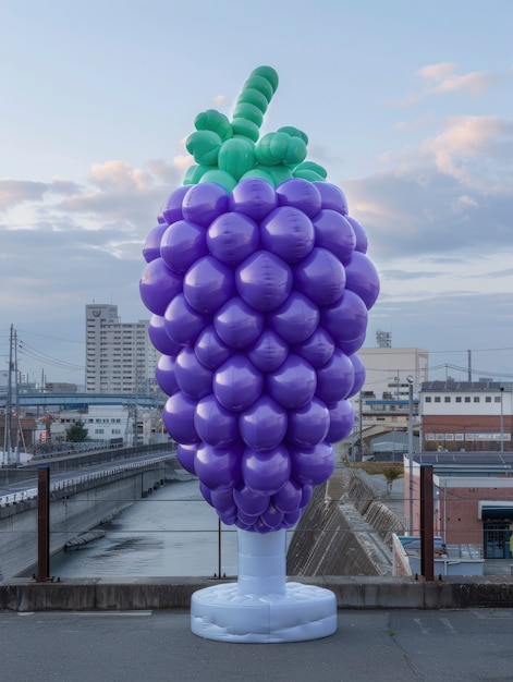 Free photo view of balloon twist sculpture