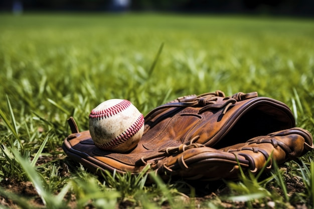 View of baseball ball