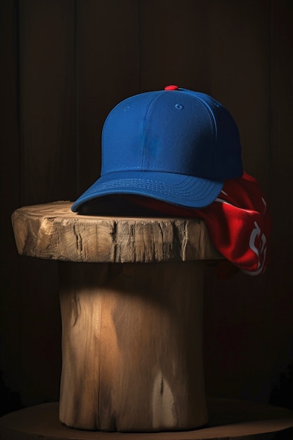 View of baseball cap