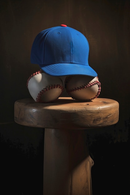 Free photo view of baseball cap