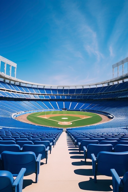 View of baseball stadium