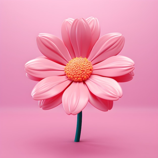 View of beautiful 3d flower