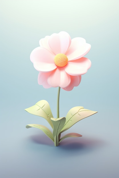 Free Photo view of beautiful abstract 3d flower