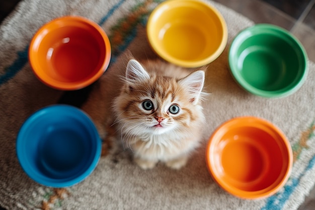 View of beautiful persian domestic cat