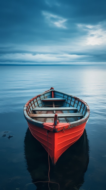 Free Photo view of boat on water