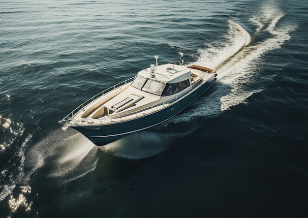 Free photo view of boat on water