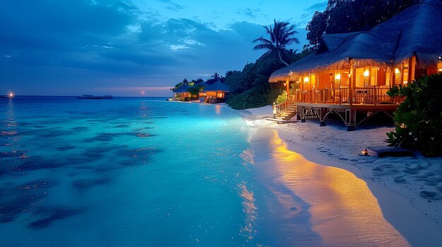 View of breathtaking beach and nature landscape