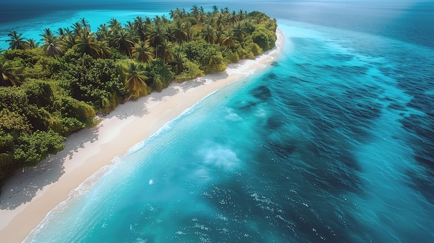 View of breathtaking beach and nature landscape